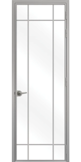 Стъклена интериорна врата Lusso L-4 Сив Мат