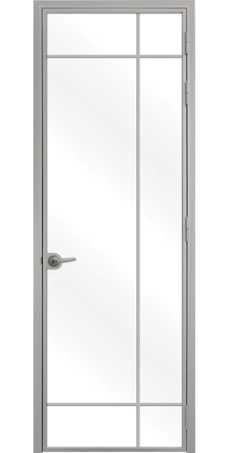 Стъклена интериорна врата Lusso L-8 Сив Мат