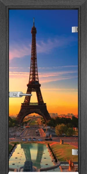 Стъклена врата Gama Print G 13-12, Сив кестен