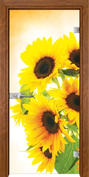 Стъклена врата Gama Print G 13-4, Златен дъб